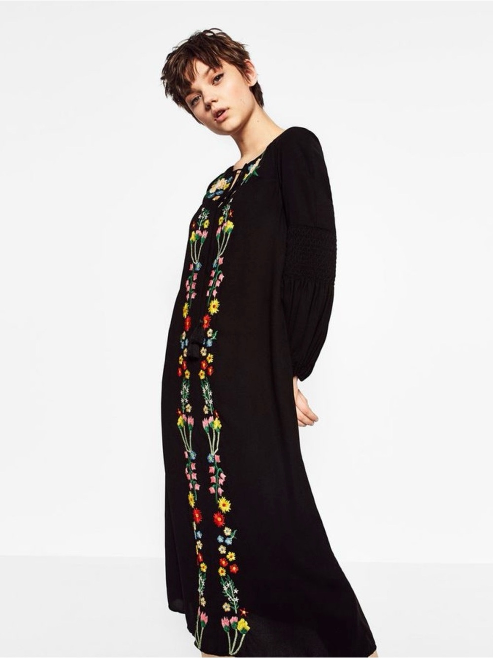Zara Embroidered Dress